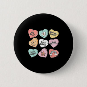 Nicu Nurse Valentine's Day Heart Candy Neonatal Ic 6 Cm Round Badge