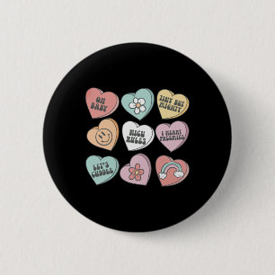 Nicu Nurse Valentine's Day Heart Candy Neonatal Ic 6 Cm Round Badge