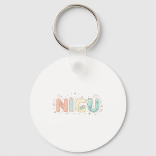 Nicu Nurse Valentines Day Heart Stethoscope Scrubs Key Ring