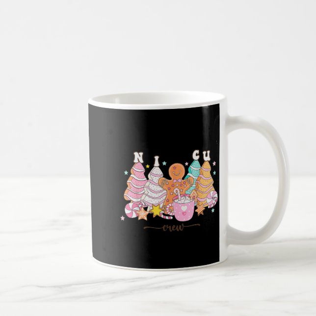 Nicu Nurse Xmas Gingerbread Neonatal Intensive Car Coffee Mug (Right)