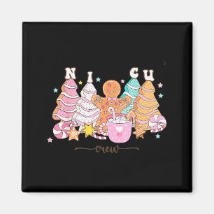 Nicu Nurse Xmas Gingerbread Neonatal Intensive Car Magnet