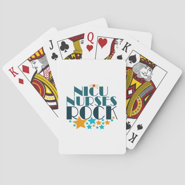 NICU Nurses Rock Playing Cards (Back)
