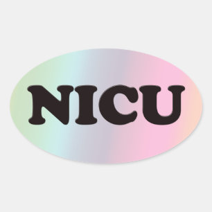 NICU OVAL STICKER