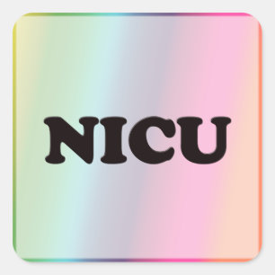 NICU SQUARE STICKER