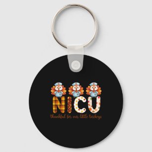 Nicu Thankful For Our Little Turkeys Thanksgiving Key Ring