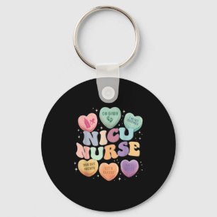 Nicu Valentine Nicu Nurse Valentines Day Icu Nurse Key Ring