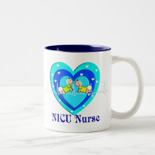 NICUNurse Coffee Mug Heart Baby Design