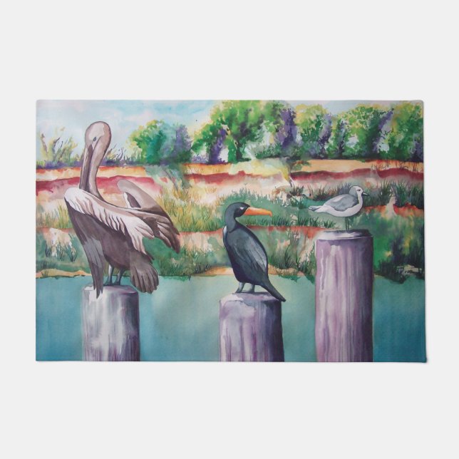 Nieborhood Gossip Doormat (Front)