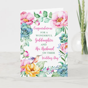 Niece and Her Husband Wedding Day Congratulations Card