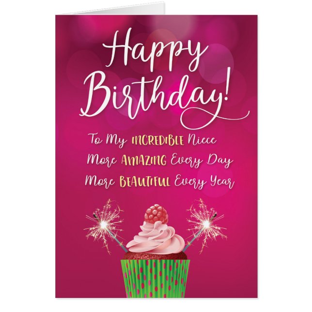 Niece Bday More Incredible & Amazing Every Year (Front)