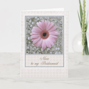 Niece - be my Bridesmaid Card