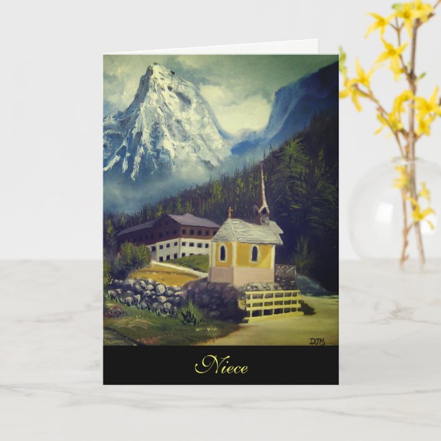 Niece Birthday Card (Yellow Flower)