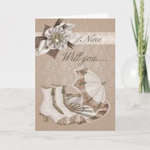 Niece Bridesmaid, Will you be my Bridesmaid? Invitation