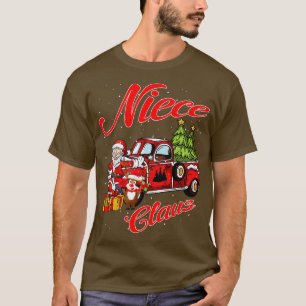 Niece Claus Santa Christmas Funny Awesome Gift T-Shirt