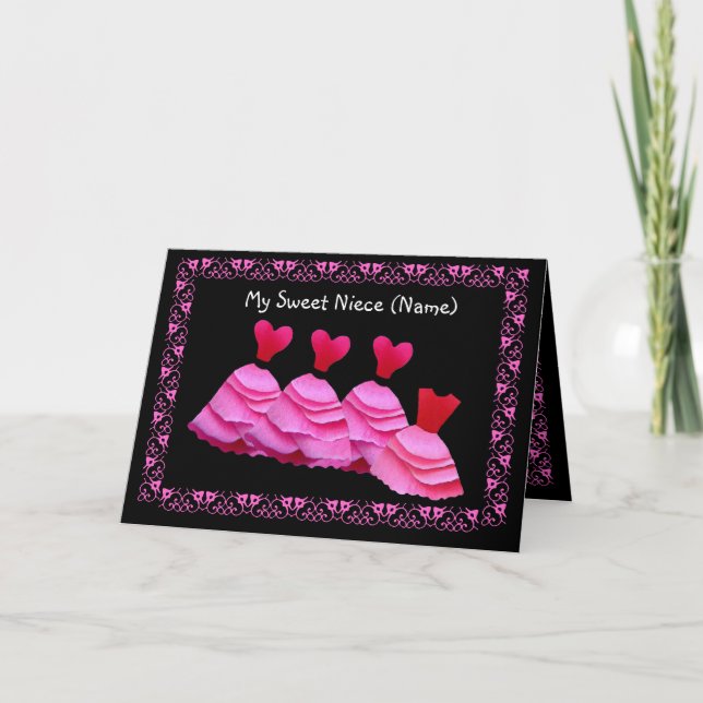 NIECE - Flower Girl Invitation - PINK Gowns (Front)