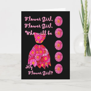 NIECE Flower Girl Invitation PINKY RED Dress