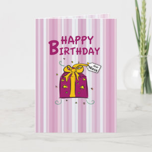 Niece, Happy Birthday Card