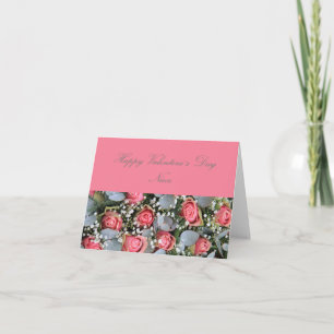 Niece  Happy Valentine's Day Roses Holiday Card