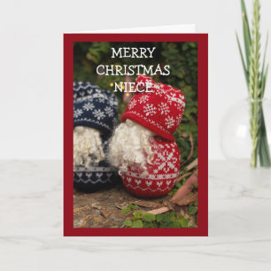 **NIECE** MERRY CHRISTMAS FROM GNOME HOLIDAY CARD