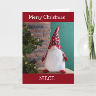 **NIECE** MERRY CHRISTMAS FROM GNOME HOLIDAY CARD