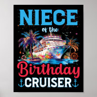 Niece Of The Birthday Cruiser Funny Cruise Birthda