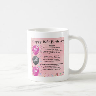 Niece Poem - 18th Birthday Coffee Mug