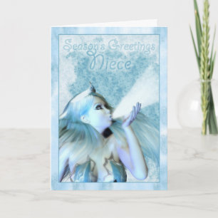 Niece Season's Greeting, The Frost Maiden Holiday Card