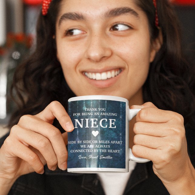 Niece Thank You Heartfelt Message Personalised Coffee Mug (Niece Thank You Heartfelt Message Personalized Coffee Mug
)