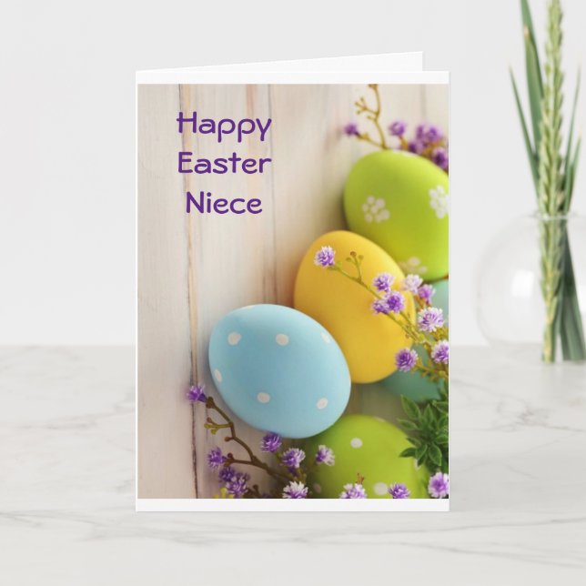 **NIECE** TO YOU AT EASTER HOLIDAY CARD (Front)