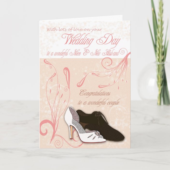  Niece Wedding Day Card with love Zazzle.co.uk