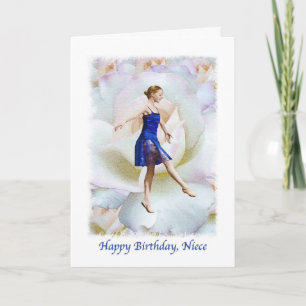 Niece's Birthday Card with Ballet Dancer