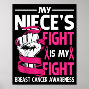 Nieces Fight Is Fight Breast Cancer Awareness Poster