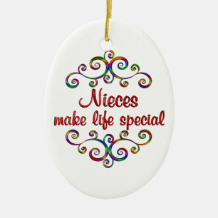 Nieces Make Life Special Ceramic Tree Decoration