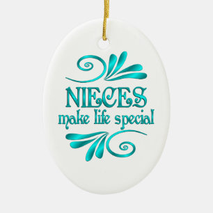 Nieces Make Life Special Ceramic Tree Decoration
