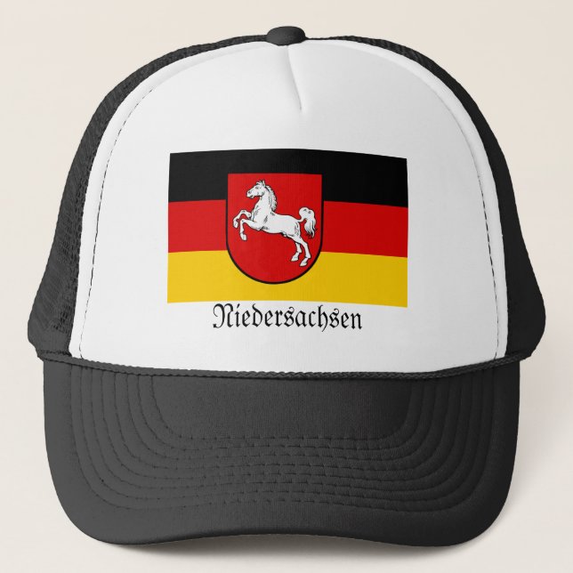 Niedersachsen Flag Trucker Hat (Front)