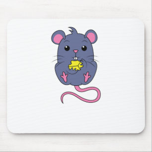 niedliche Maus mit Käse Mouse Mat