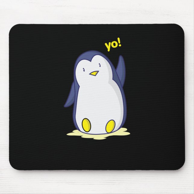 niedlicher Pinguin Mouse Mat (Front)