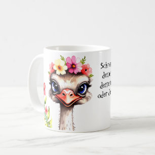 niedlicher Vogel Strauß 6 Coffee Mug