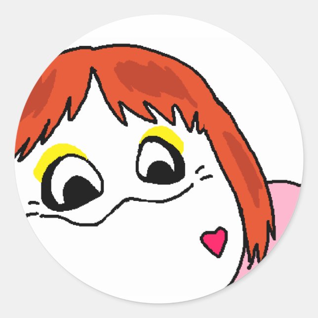 nieko wuree stiikcers classic round sticker (Front)