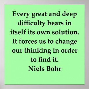 niels bohr quote poster