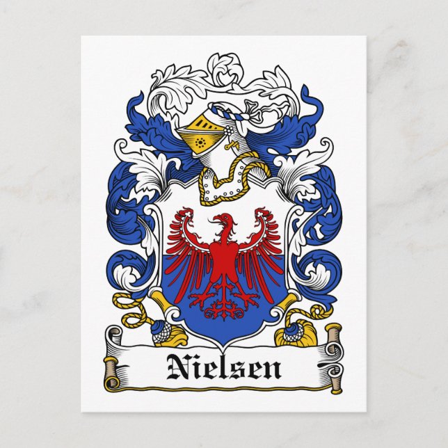 Nielsen Family Crest Postcard (Front)