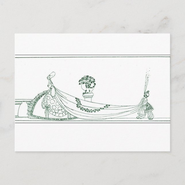 Nielsen's In Powder and Crinoline Postcard (Front)