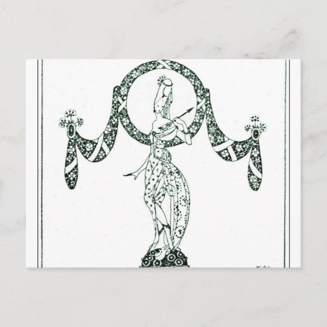 Nielsen's In Powder and Crinoline Postcard (Front)