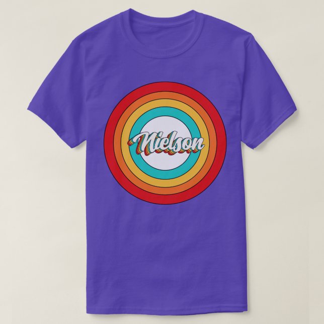 Nielson Name Shirt Vintage Nielson Circle (Design Front)