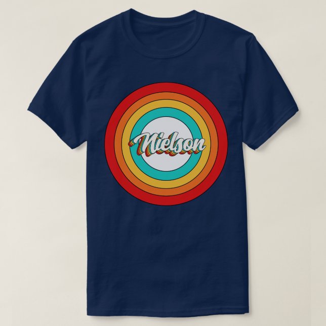Nielson Name Shirt Vintage Nielson Circle (Design Front)