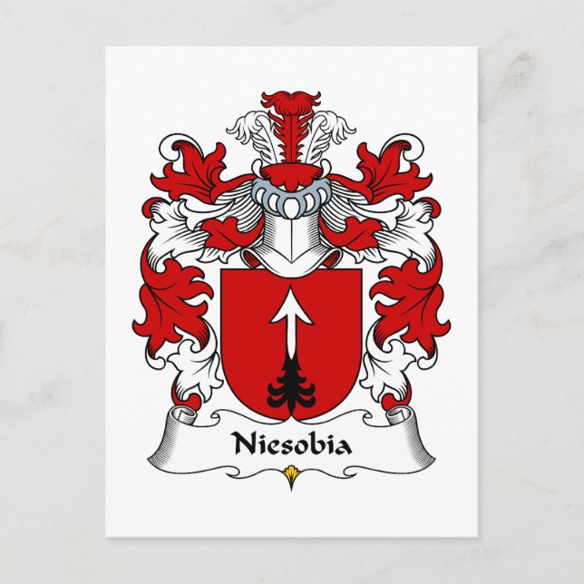 Niesobia Family Crest Postcard (Front)