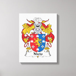 Nieto Family Crest Canvas Print