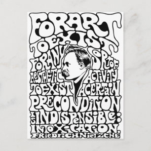 Nietzche - Art - Mod Postcard