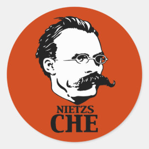 Nietzs-Che Classic Round Sticker