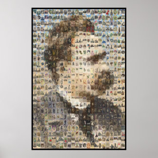 Nietzsche 24x24 in Ovals Poster